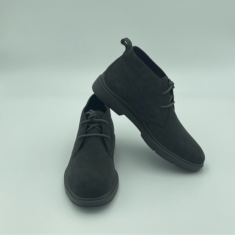 EASY SPIRIT Men Grey Cushioned Bento Round Toe LaceUp Suede Chukka Boot SZ 8 New